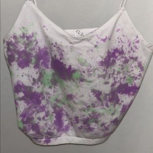 Handmade tie-dye crop top